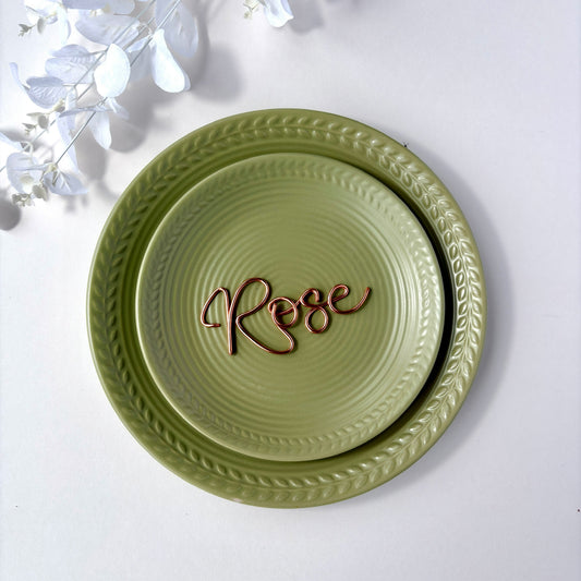 Personalised Wire Names | Place Settings | Guest Favours