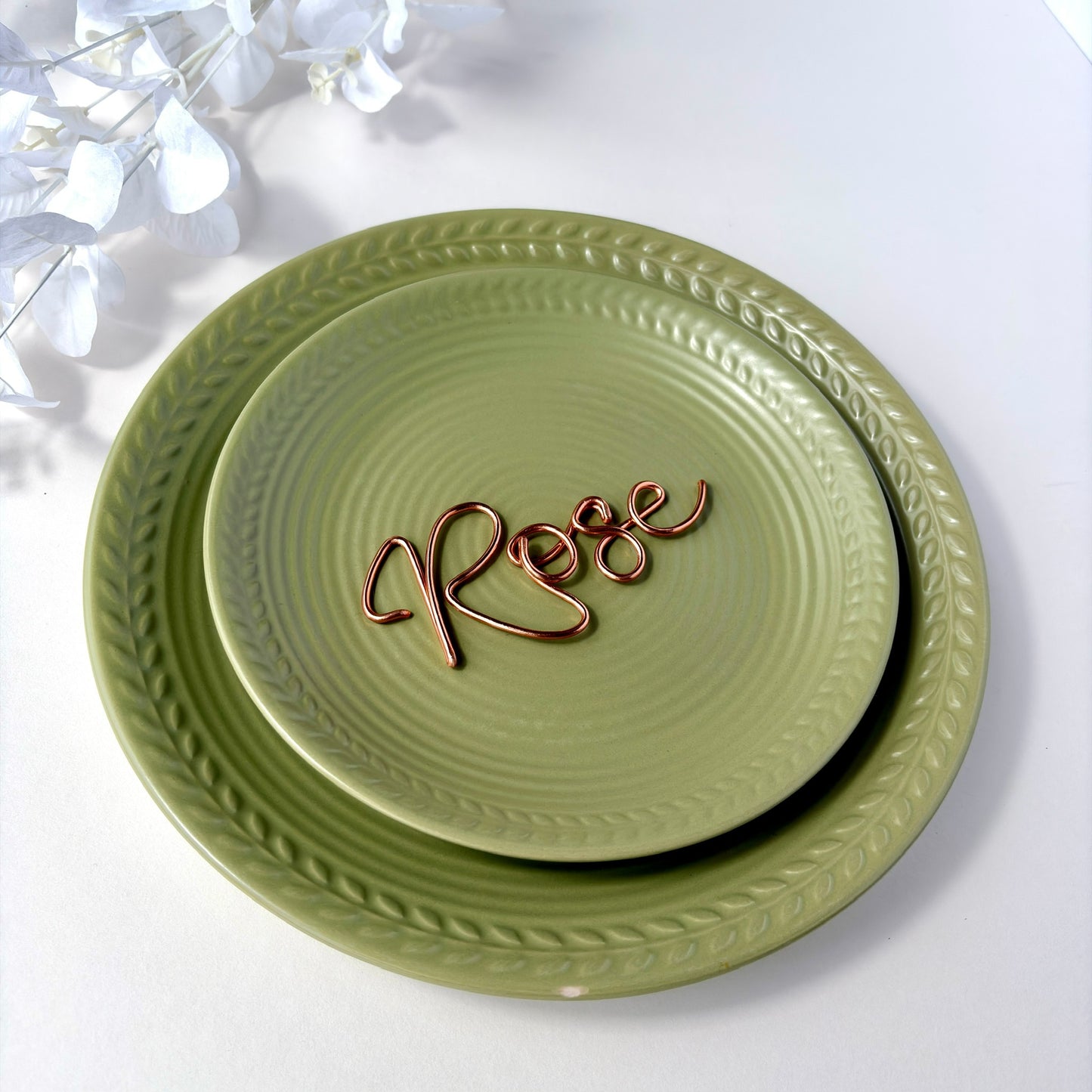 Personalised Wire Names | Place Settings | Guest Favours