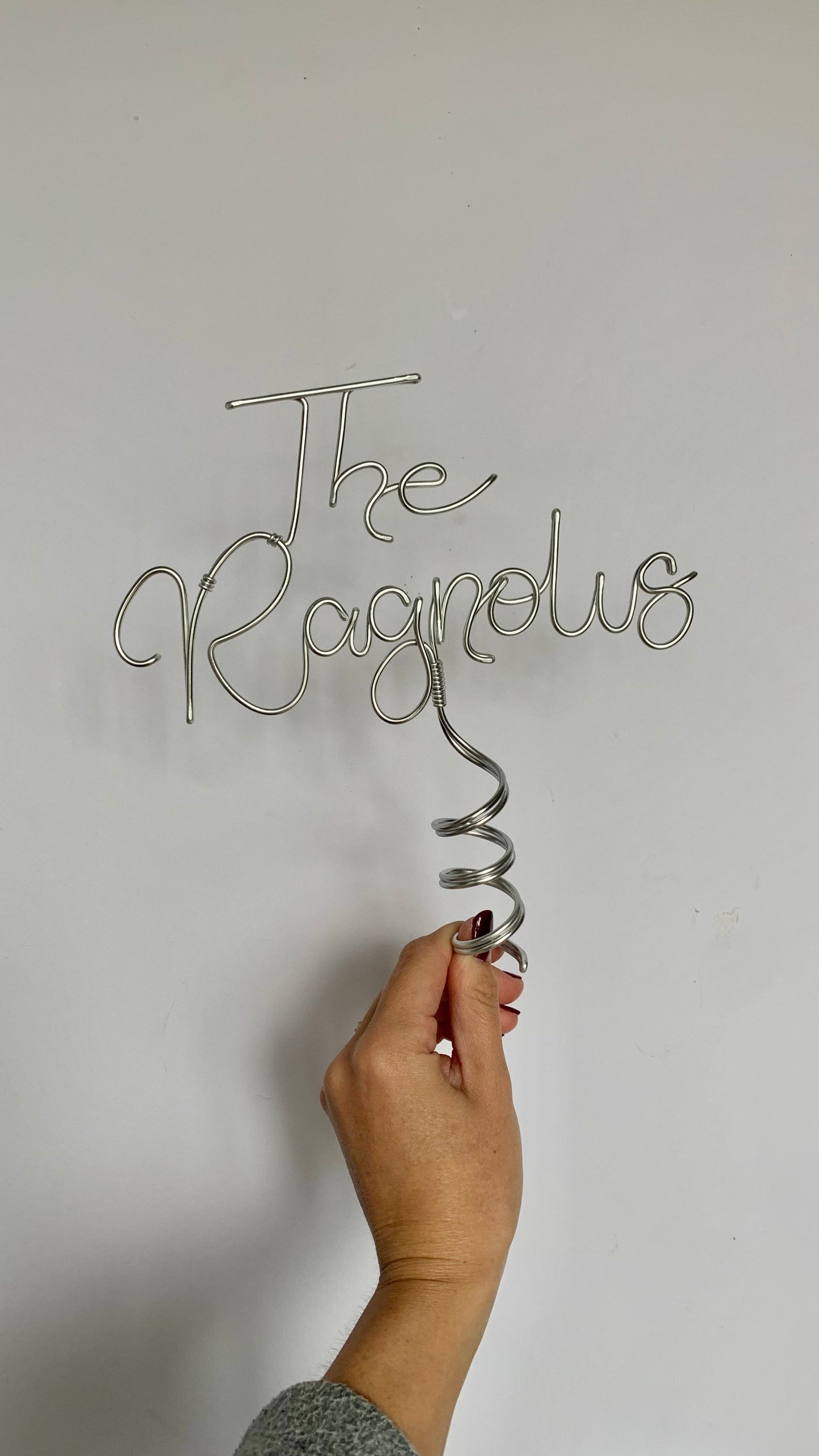 Family name tree topper The Wire Boutique