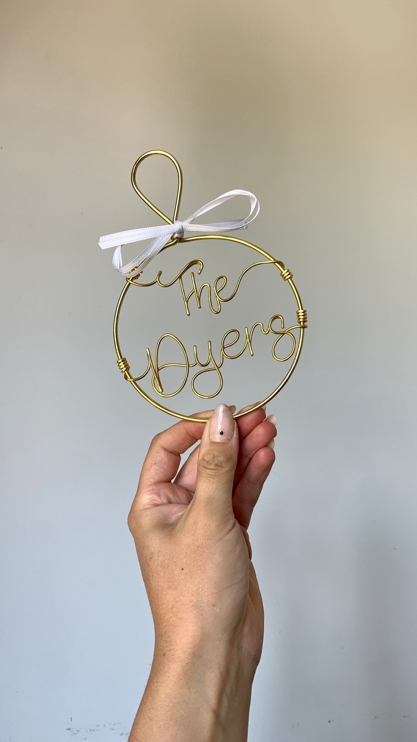 Personalised bauble The Wire Boutique