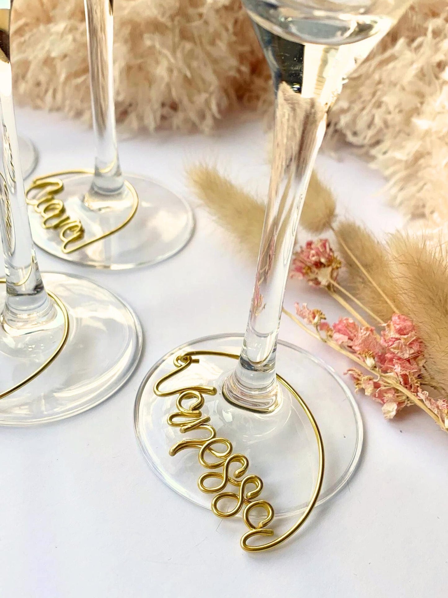 Wine glass charms