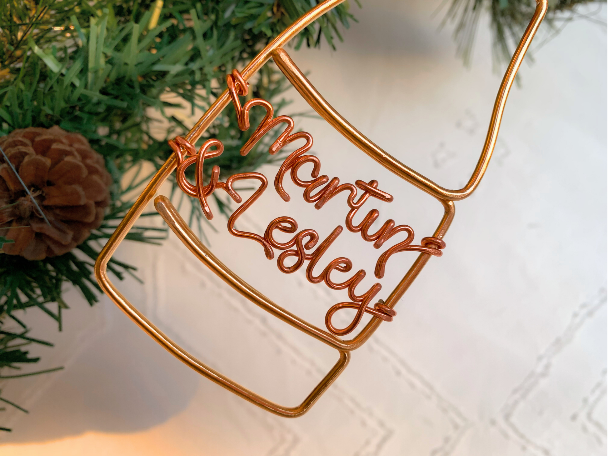 Personalised Champagne Celebration Ornament The Wire Boutique