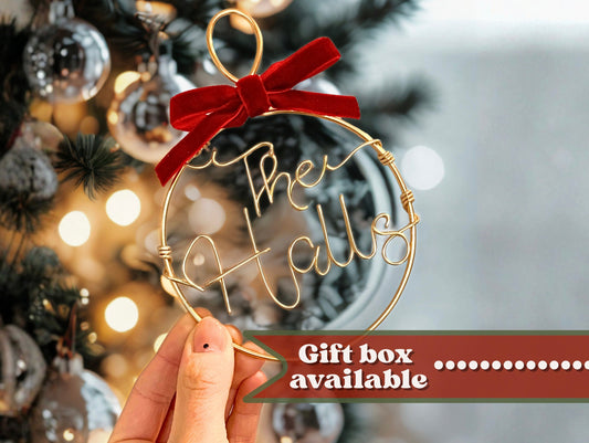Personalised Family Name Bauble The Wire Boutique
