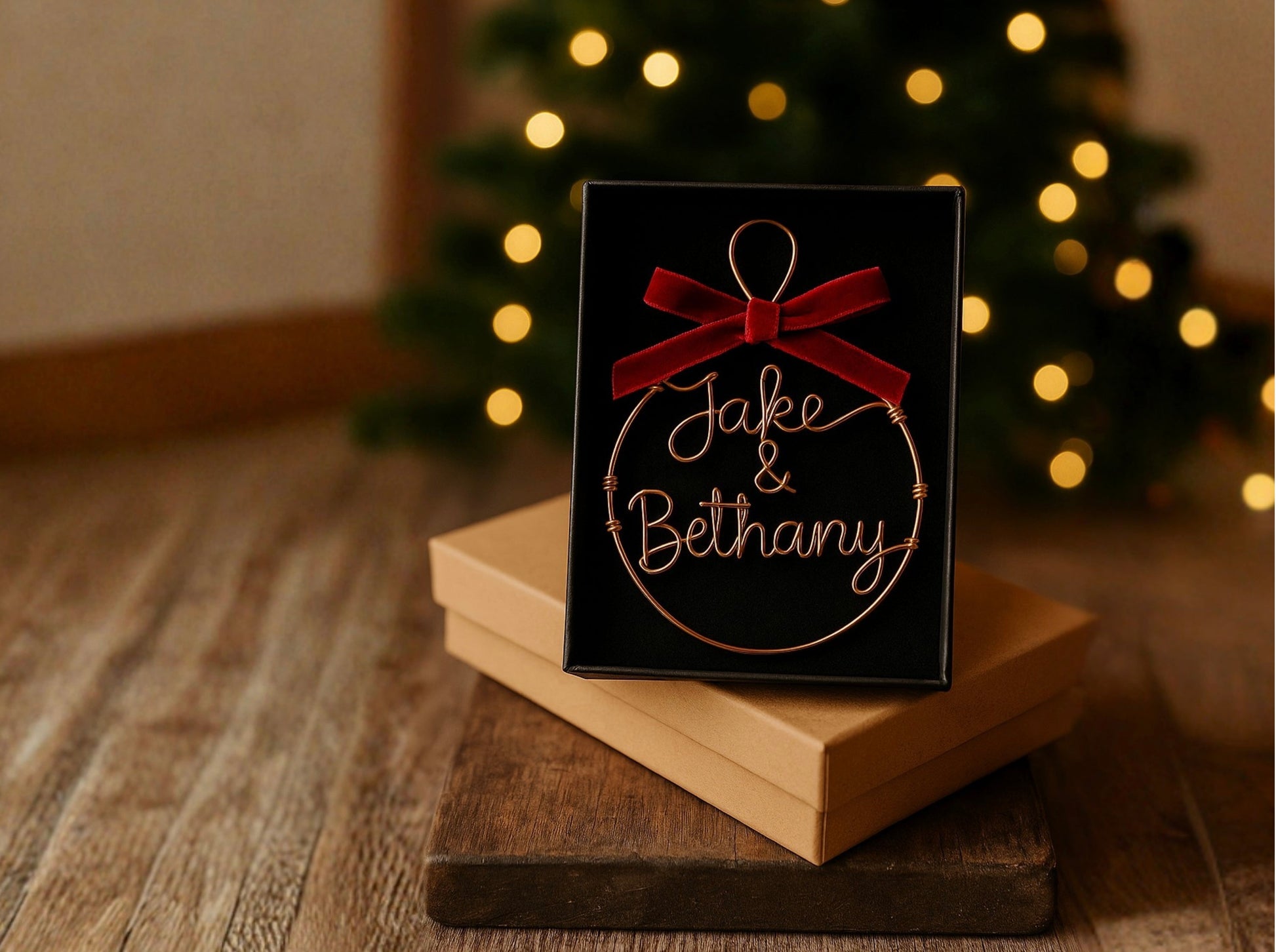 Personalised Family Name Bauble The Wire Boutique