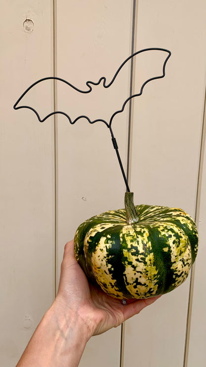 Wire Pumpkin Topper Decorations: Bat, Ghost, Pumpkin Halloween Decor The Wire Boutique