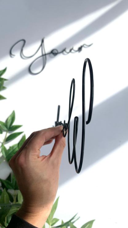 Custom Wire Words: Personalised Lettering Wall Art The Wire Boutique