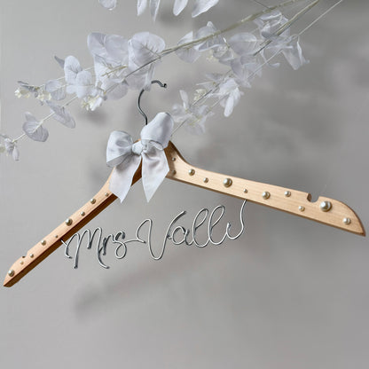 Pearl Bridal Hanger | Bespoke Wedding Hanger