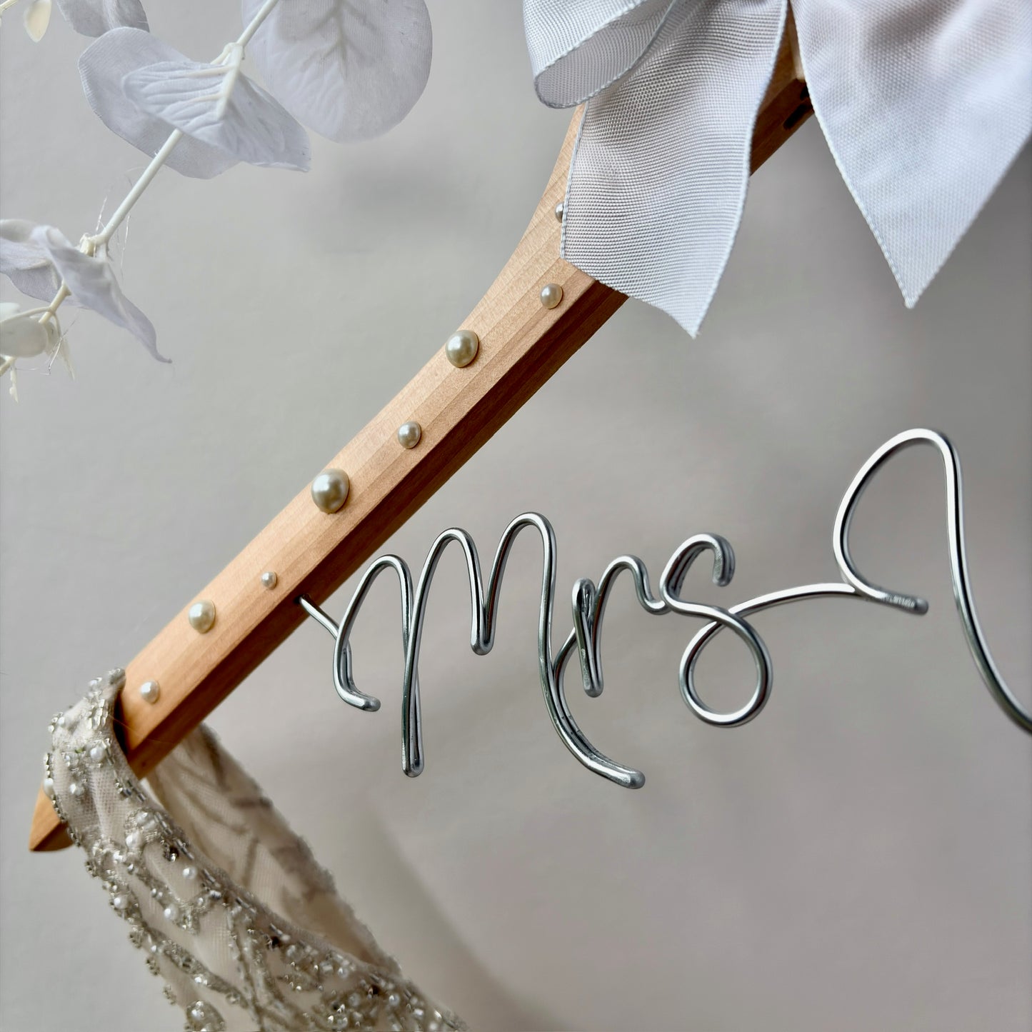 Pearl Bridal Hanger | Bespoke Wedding Hanger