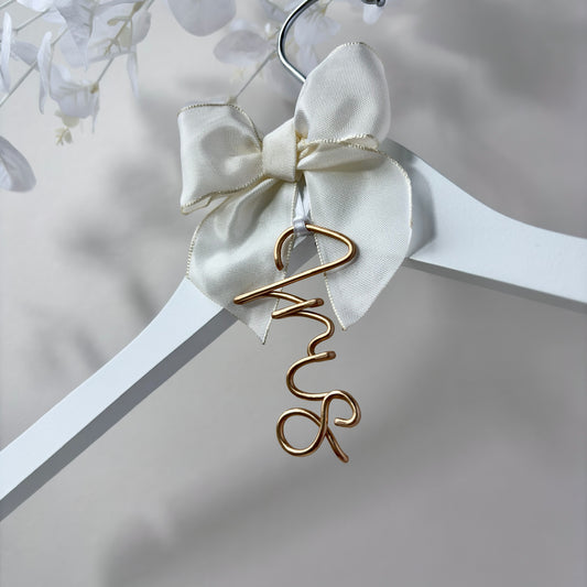 Name Charm with Hanger | Bridesmaid Hanger
