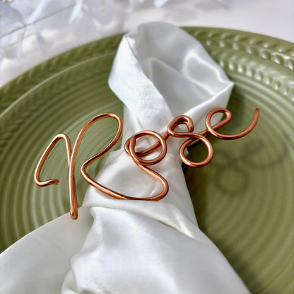 Personalised Wire Names | Place Settings | Guest Favours