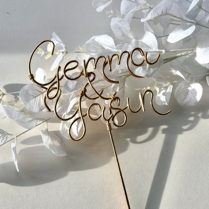 Personalised Couple Wedding Cake Topper