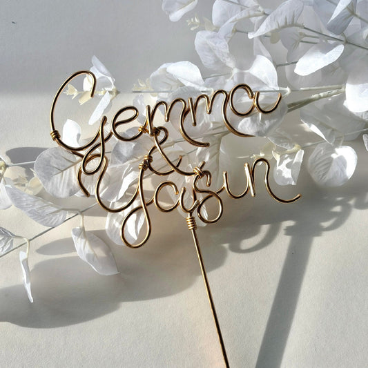 Personalised Couple Wedding Cake Topper