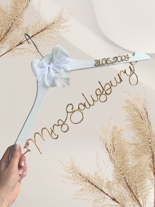 Personalised bridal hanger