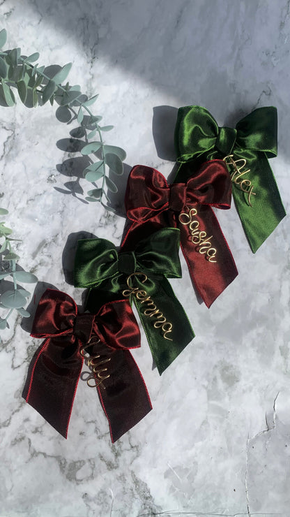 Personalised bow charm The Wire Boutique