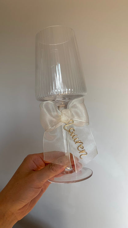 Personalised bow charm The Wire Boutique