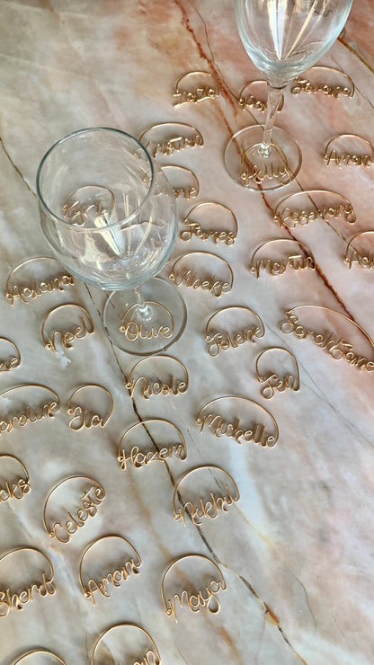 Wine glass charms The Wire Boutique