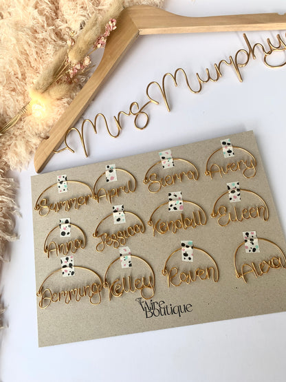 Wine glass charms The Wire Boutique