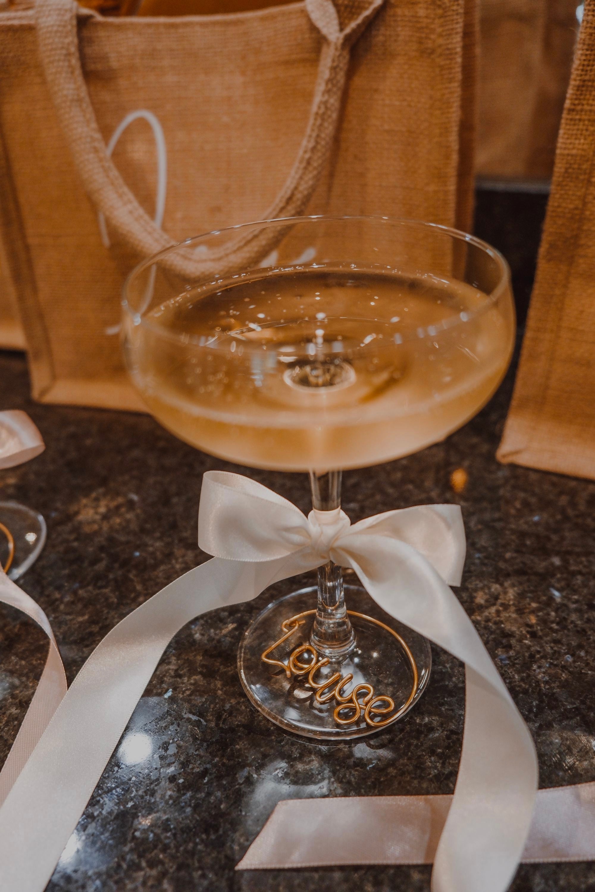 Wine glass charms The Wire Boutique