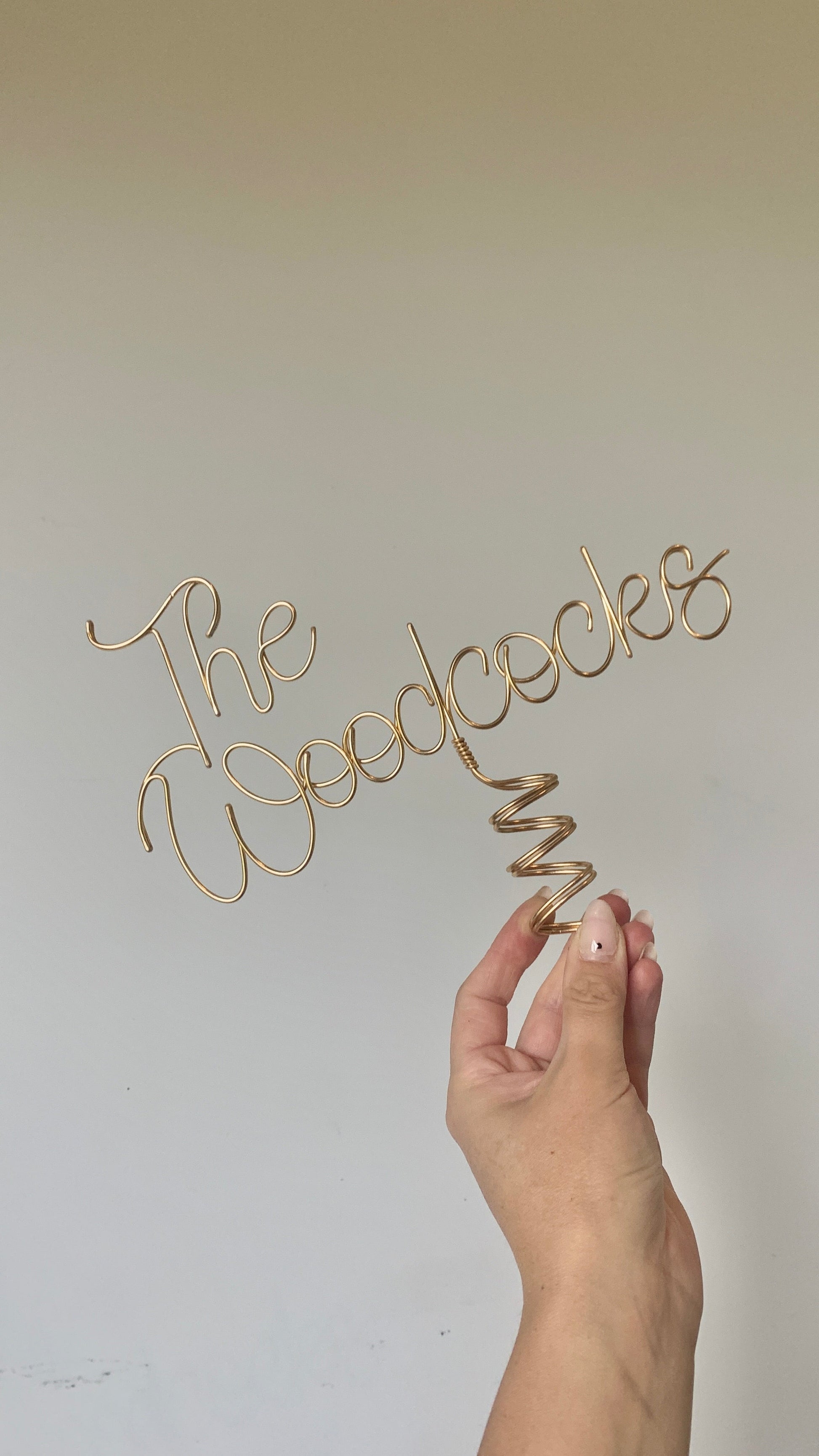 Family name tree topper The Wire Boutique