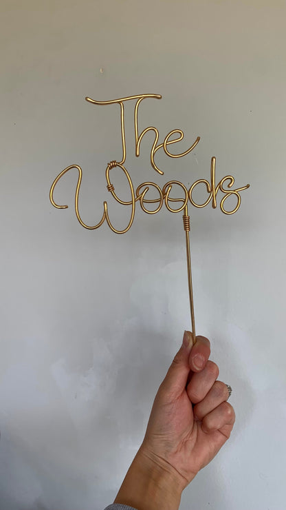 Mr&Mrs Wedding cake topper (Mr&Mr/Mrs&Mrs) The Wire Boutique