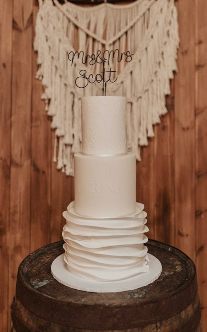 Mr&Mrs Wedding cake topper (Mr&Mr/Mrs&Mrs) The Wire Boutique