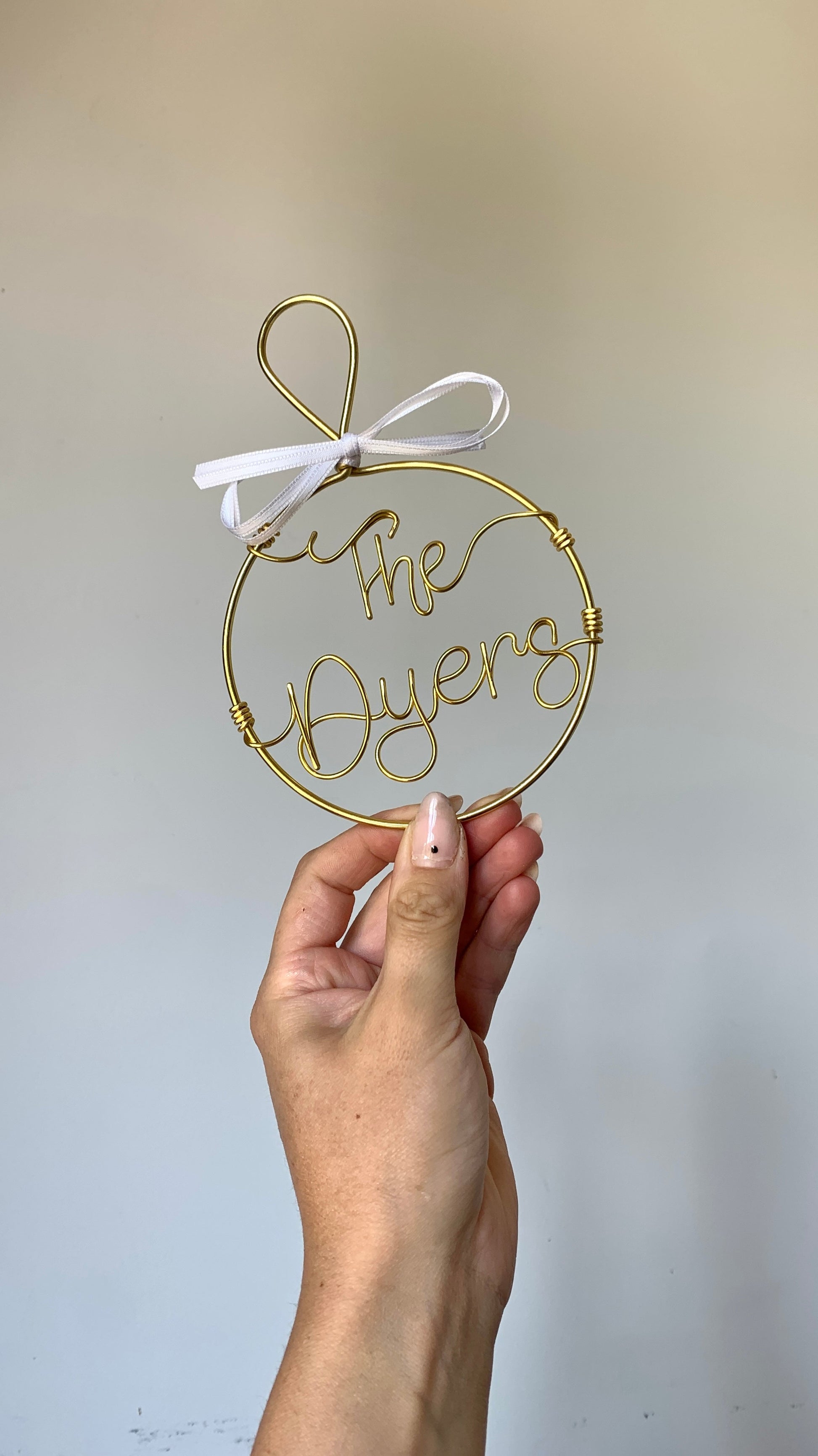 Personalised bauble The Wire Boutique