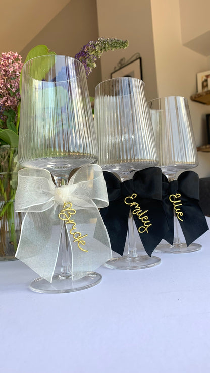 Personalised bow charm The Wire Boutique