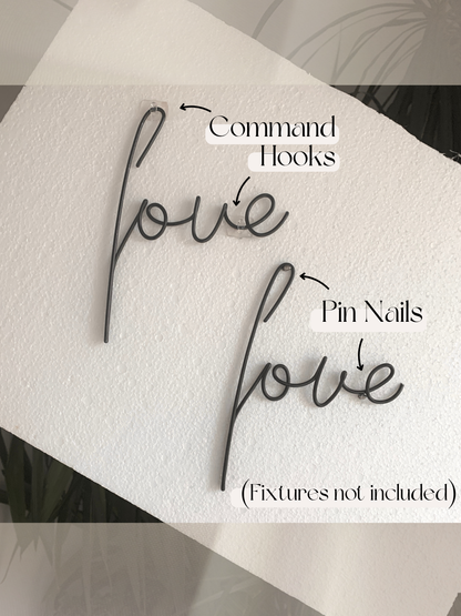 Custom Wire Words: Personalised Wall Art Lettering The Wire Boutique