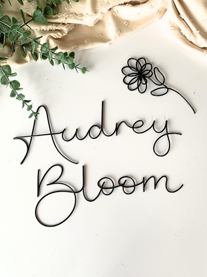 Custom Wire Words: Personalised Wall Art Lettering The Wire Boutique