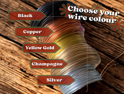 Star Bauble Personalised with Wire Name The Wire Boutique