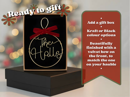 Star Bauble Personalised with Wire Name The Wire Boutique