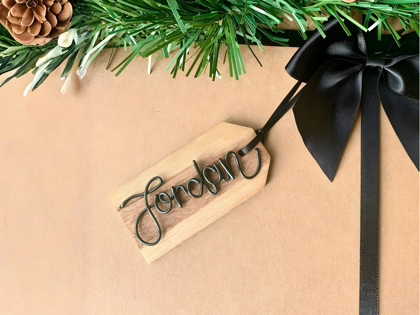 Personalised Wooden Gift Tags The Wire Boutique