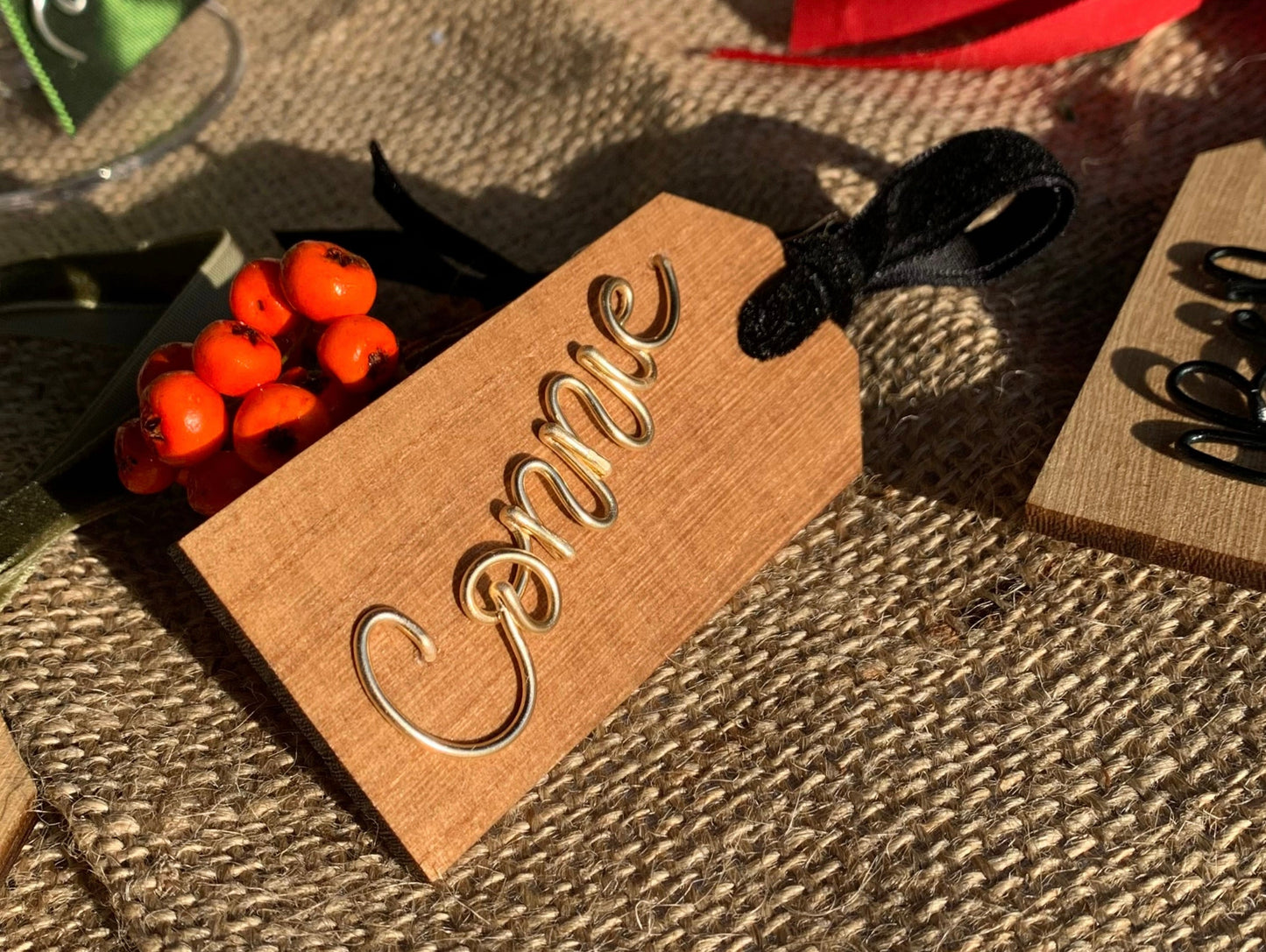 Personalised Wooden Gift Tags The Wire Boutique