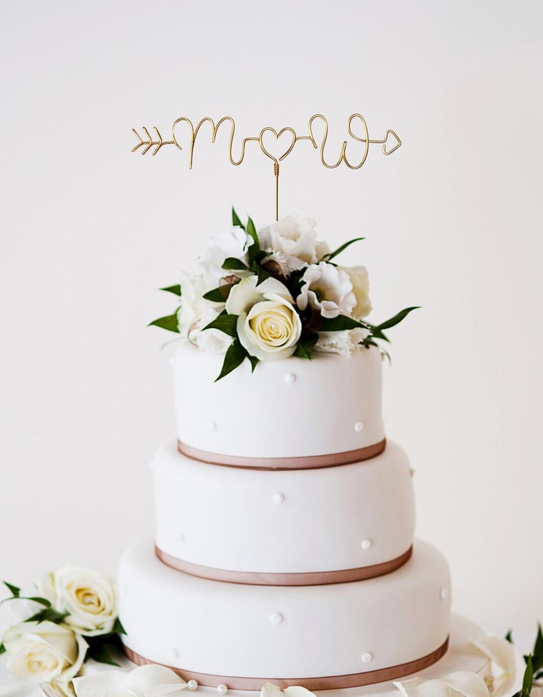 Arrow Wedding cake topper