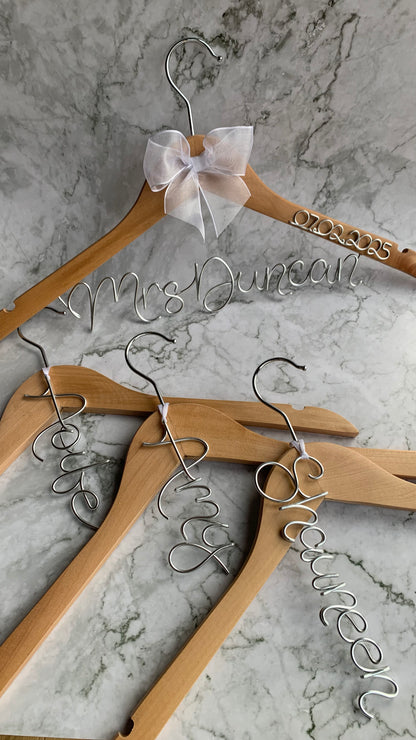 Personalised hanger charms The Wire Boutique